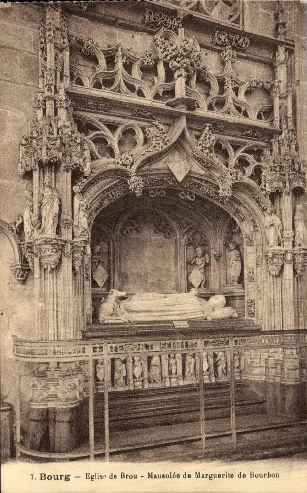 Bourg — Kirche von Brou — Mausoleum von Marguerite de Bourbon - Vorderseite