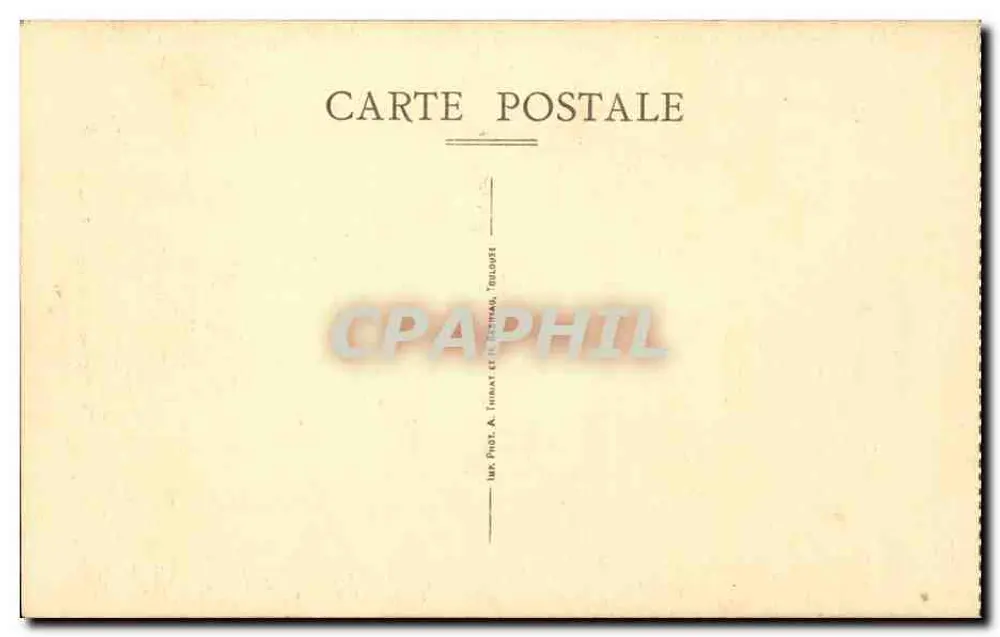 Bourg — Marmorretabel der Kapelle der Jungfrau — Imp. Pinat & Jourat, Toulouse - Rückseite