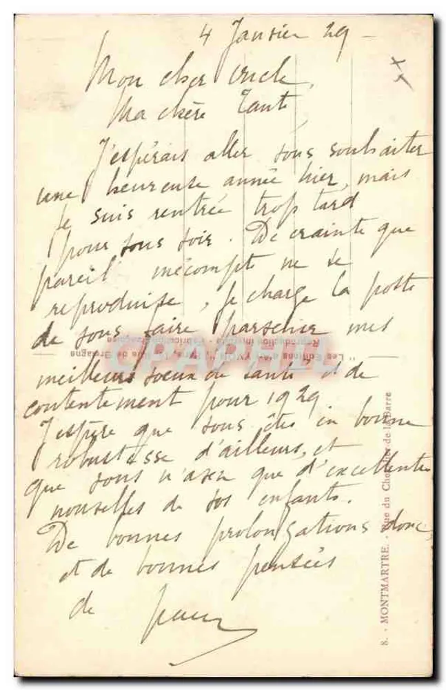 Montmartre — Ansicht der Basilika des Heiligen Herzens — Yvon, n°8 - Rückseite