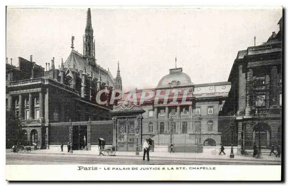 Paris - Das Palast der Gerechtigkeit & die Sainte-Chapelle - Vorderseite