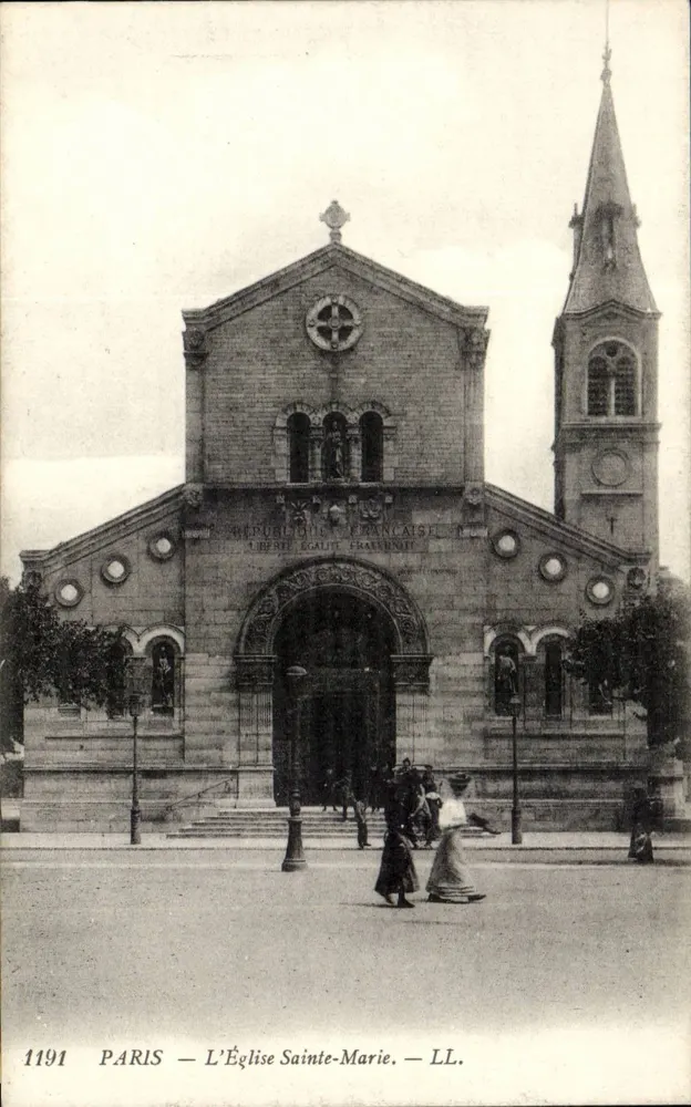 Paris — Igreja de Santa Maria — LL. n° 1191 - Frente