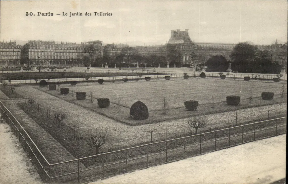 Paris — O Jardim das Tuileries — Editora não identificada, n° 30 - Frente
