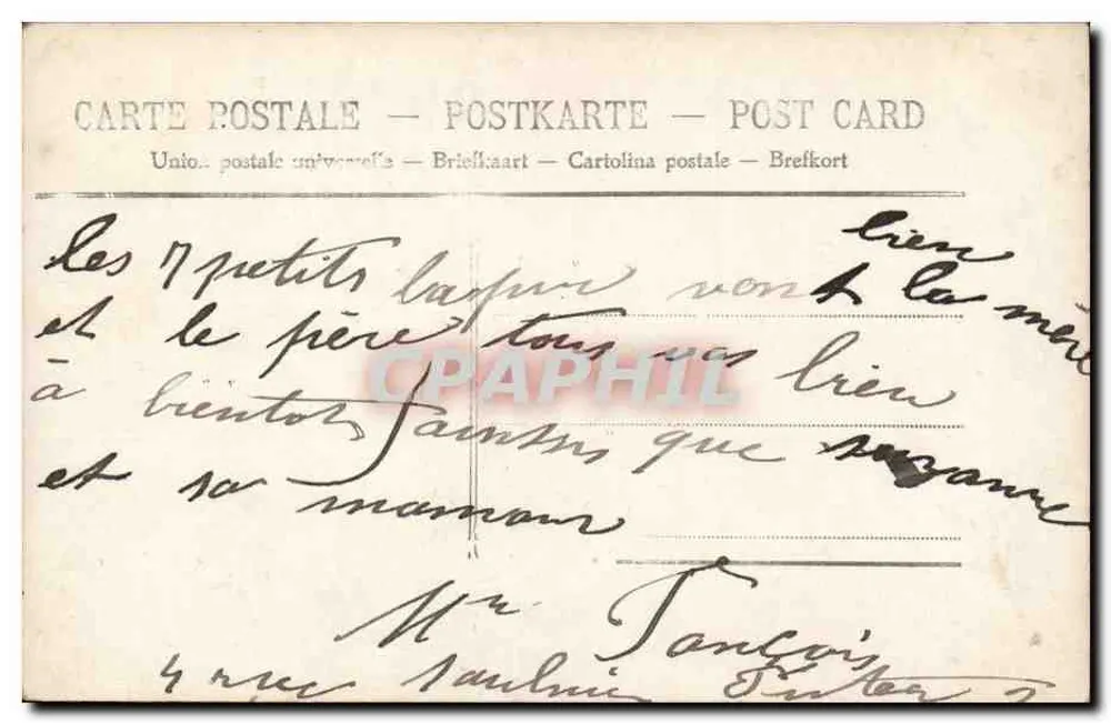 Menina sorridente com flores — Amizades — editor CPX, n° 493 - Verso