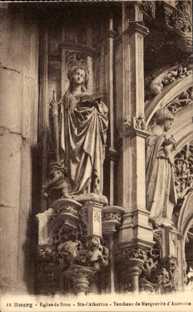 Bourg - Kirche von Brou - Saint Catherine - Grab von Marguerite d'Autriche - Vorderseite