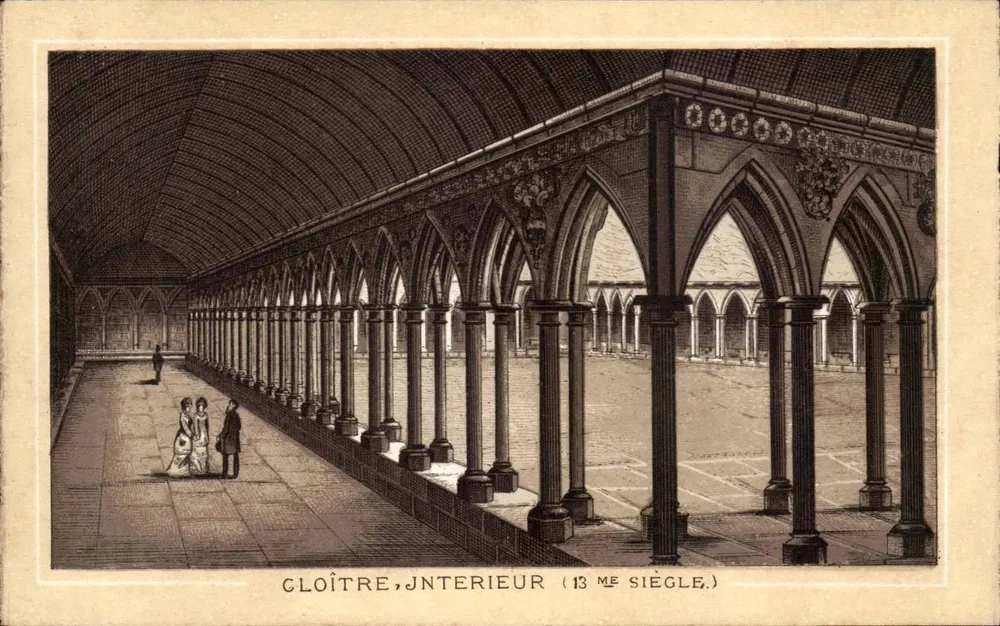 Cloître, interior (século XIII) - Frente