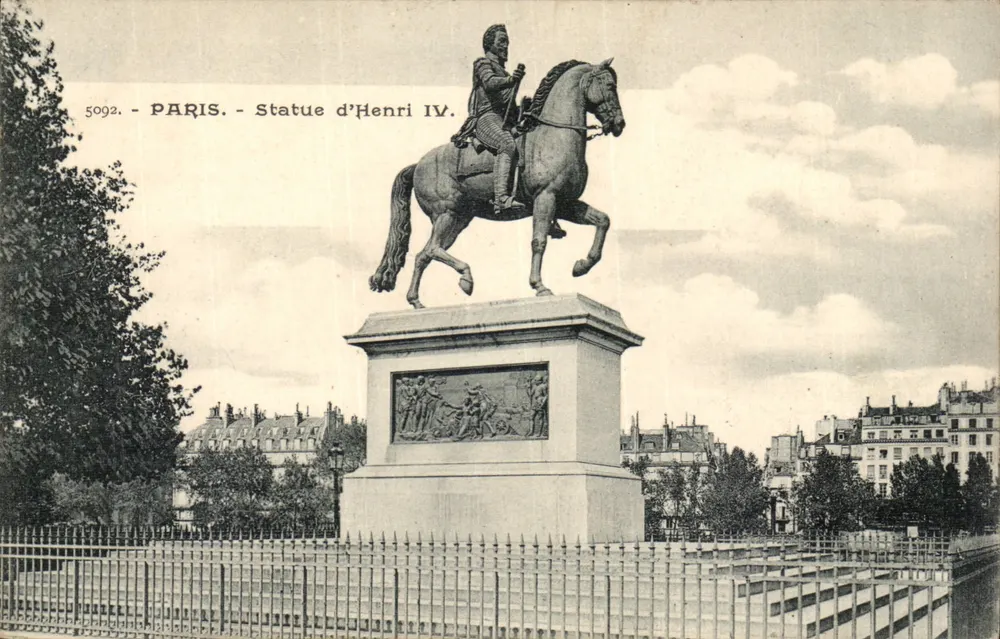 Paris - Estátua de Henrique IV — editor desconhecido, n° 5092 - Frente