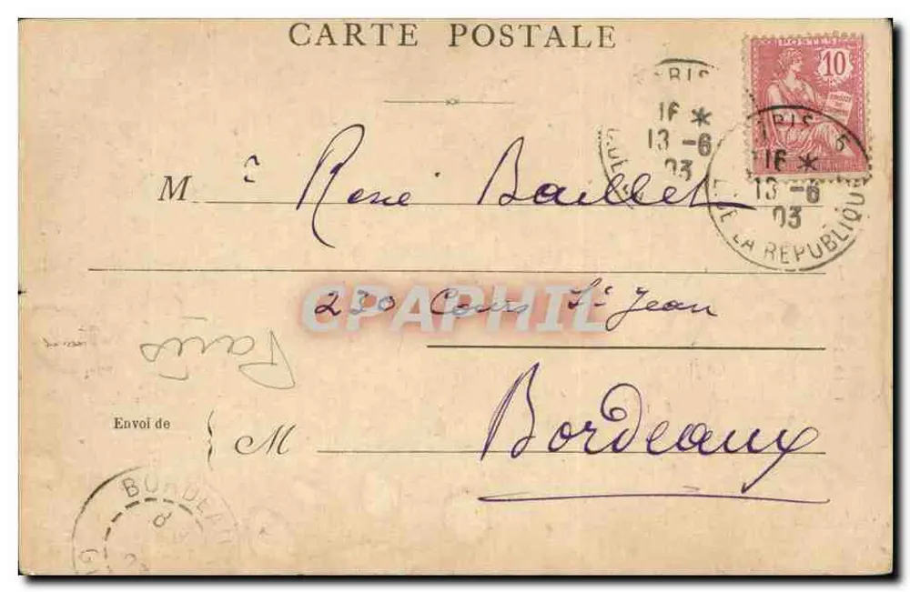 Fonte da Glória — Monumento de Eugène Delacroix — Paris - Verso