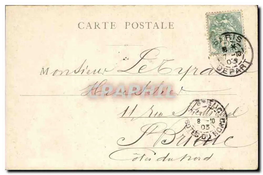 Paris — Messonnière — Jardim do Louvre — Editor Carnat - Verso