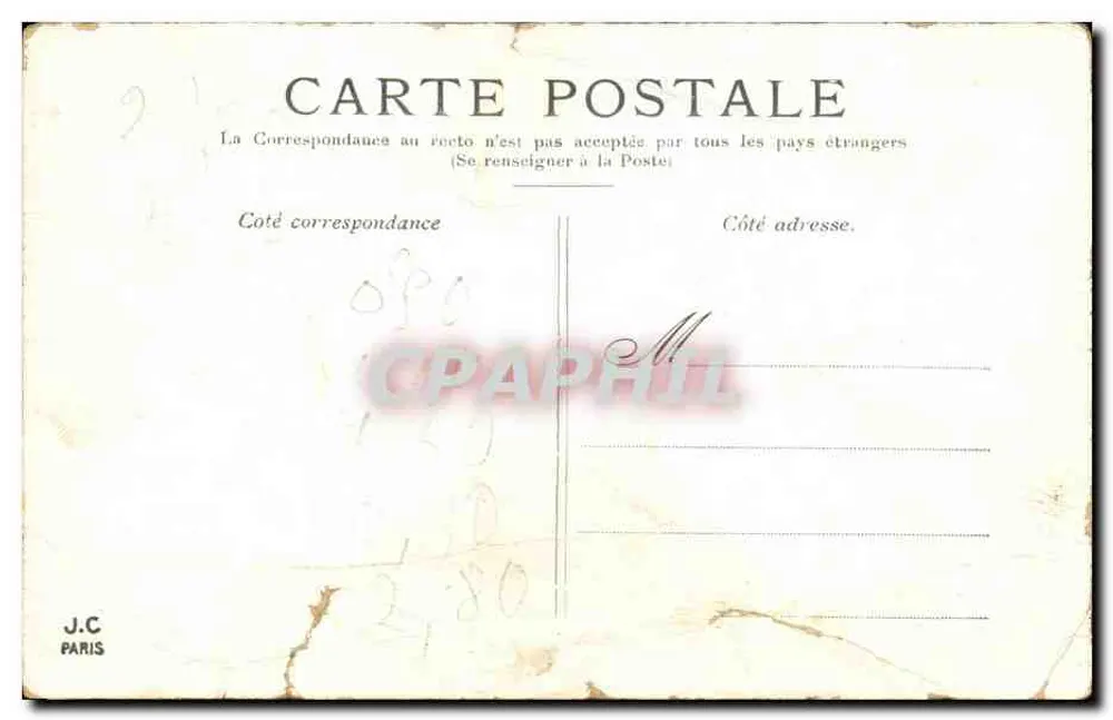 Paris — A Prefeitura — J.C. Paris - Verso