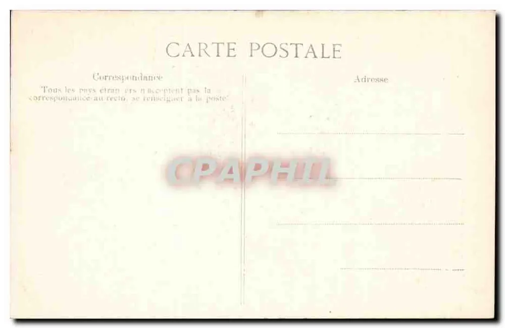 Hotel dos Invalidos — Paris — editor não identificado, n° de série 4064 - Verso