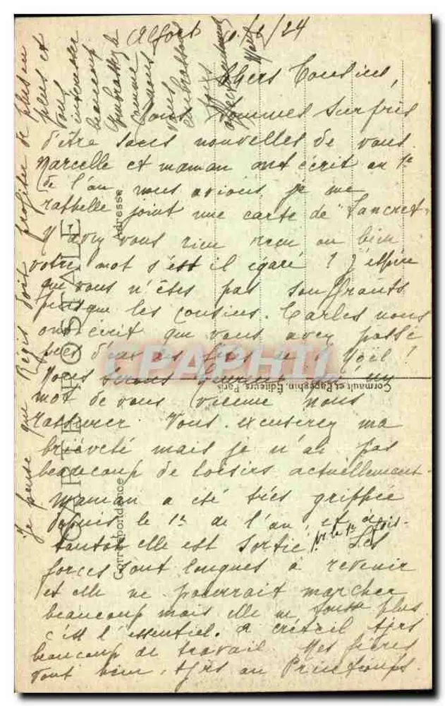 PARIS — Le Monument d'Alfred de Musset, Avenue d'Antin — A.P. n°281 - Rückseite