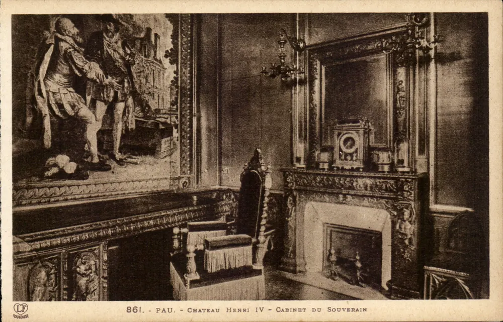 Pau - Schloss Henri IV - Cabinet des Souverains — Verlag Labouche Frères Toulouse, n° 861 - Vorderseite