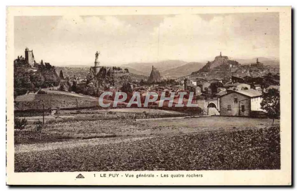 Der Puy — Allgemeiner Blick — Die vier Felsen — C° Aînément des Aî. Photomechanisch, Straßburg - Vorderseite