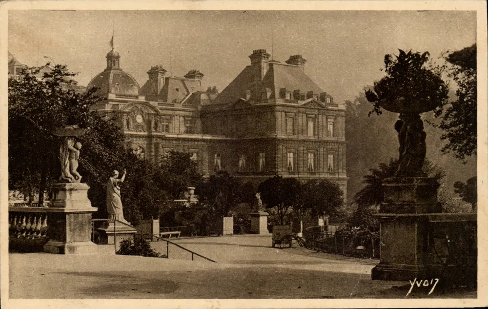 Palast und Garten des Luxembourg — Paris — Éditions d'Art Yvon - Vorderseite