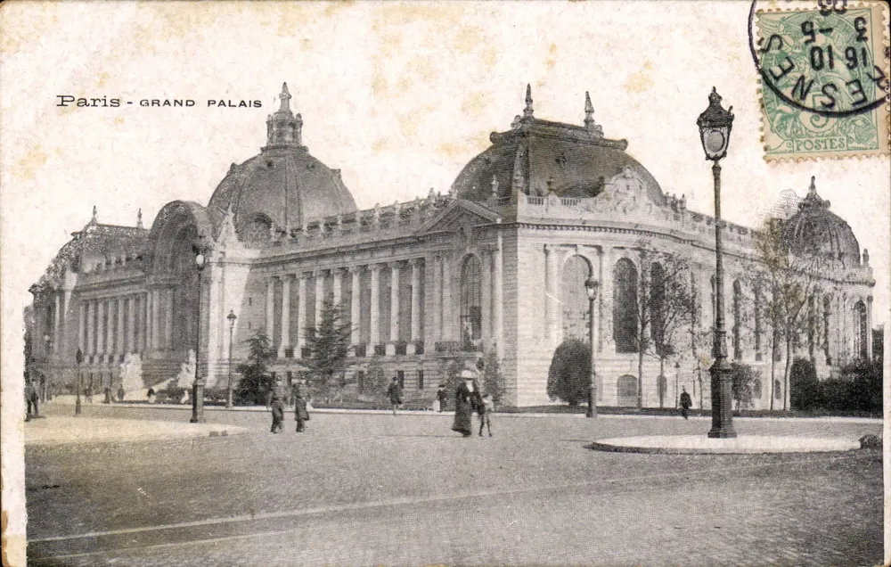 Paryż — Wielki Pałac — architektoniczny widok — wydawca nie widoczny - Awers