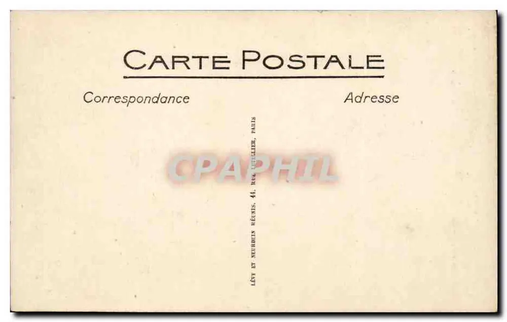 Paris - A Torre Eiffel — ND — editor Lévy e Neubois, 44 rue Leciller, Paris - Verso