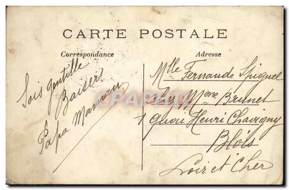 Paris — Panorama do rio Sena (Lado Leste) — C.M. n°142 - Verso