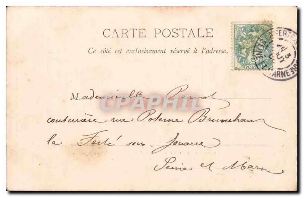 Paris - Vista tirada do Trocadéro — A. Tardido, Paris, n°24 - Verso