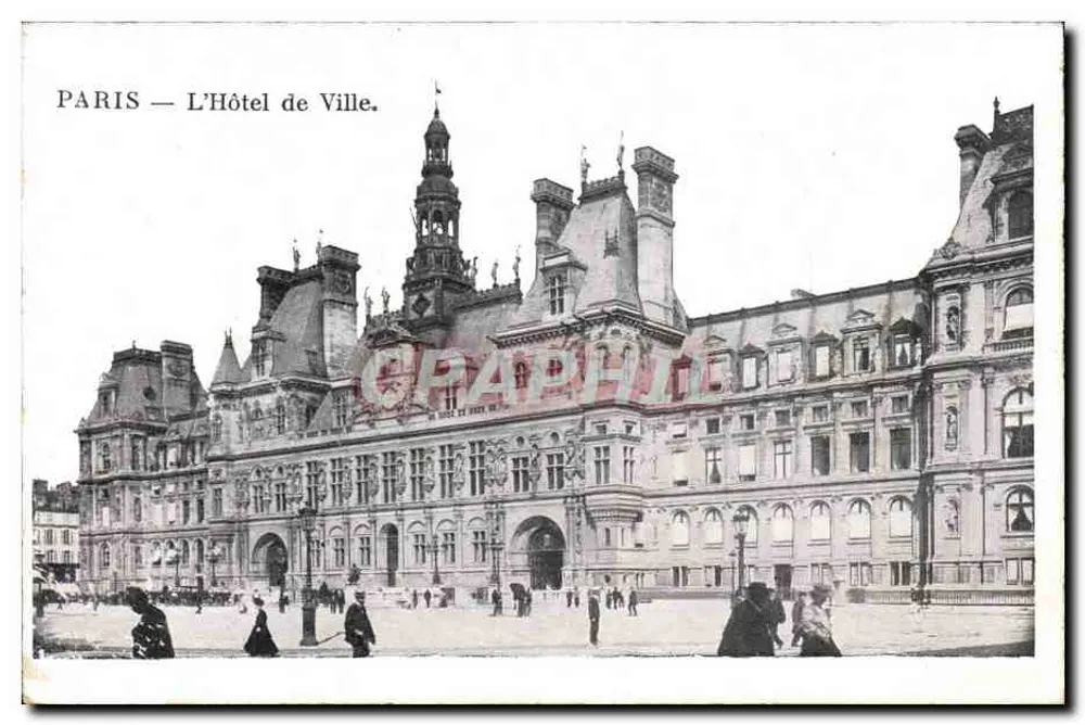 PARIS — L'Hôtel de Ville. - Frente