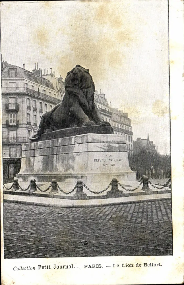 Der Löwe von Belfort — Paris — Collection Petit Journal - Vorderseite