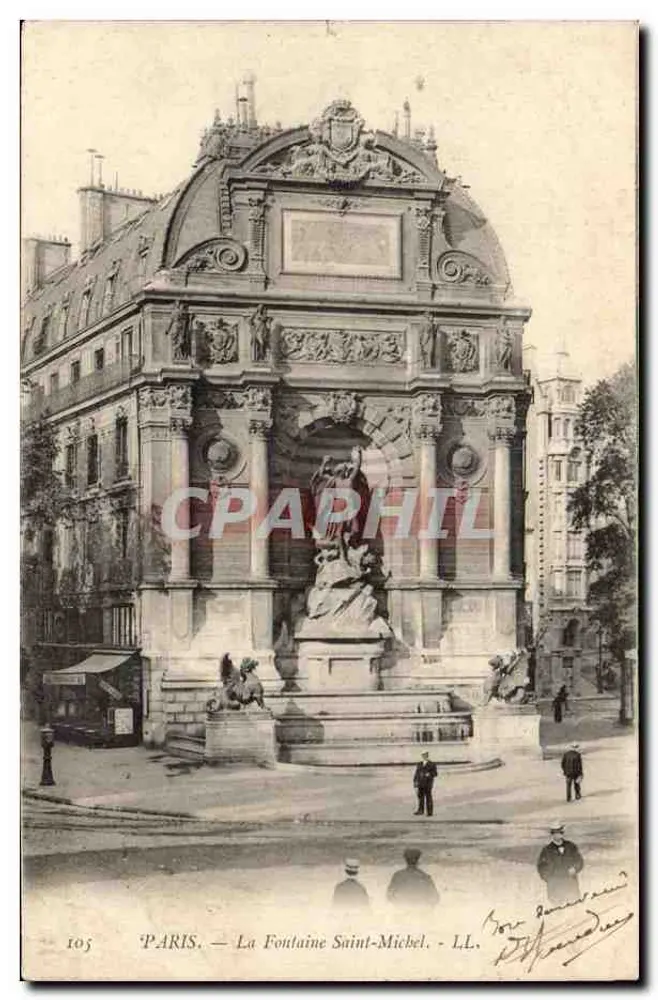 Paris — Fonte Saint-Michel — LL, n°105 - Frente