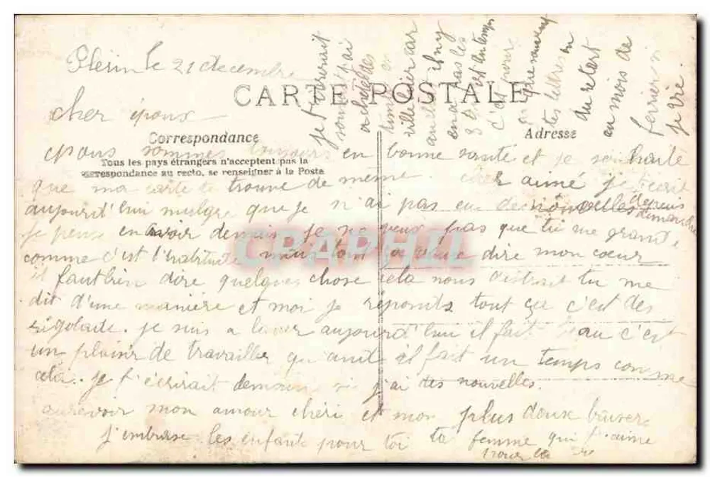 Junge Frau in einem rosa Kleid mit Blumenstrauß in der Hand — A.N. PARIS, Nr. 555 - Rückseite