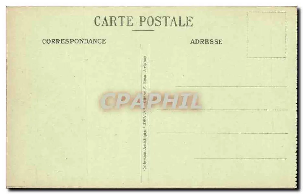 Avignon — Ehemaliges Hotel der Münze — Verleger IDEALE - Rückseite