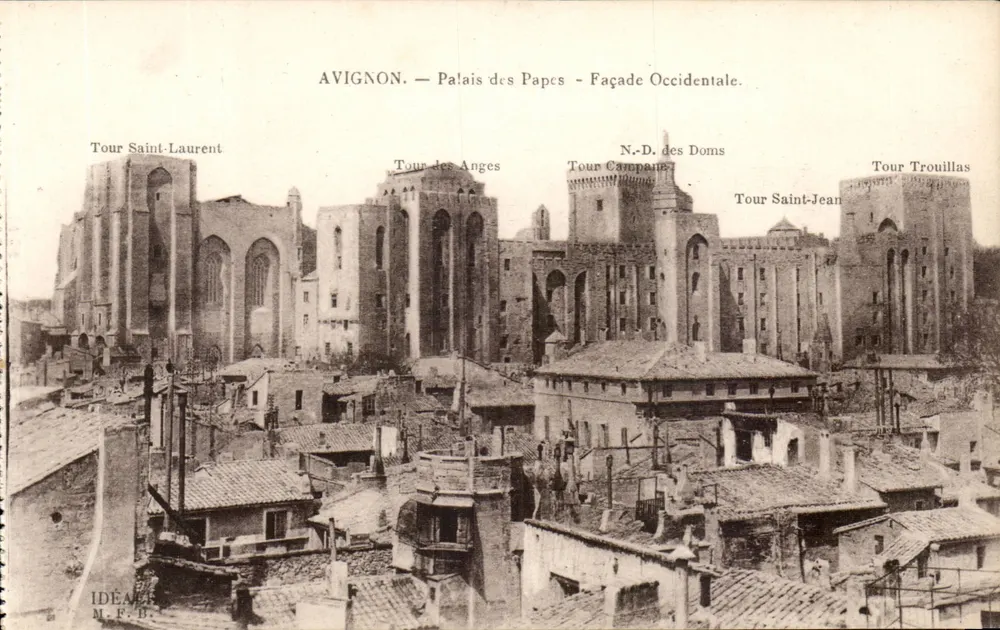 Avignon — Palácio dos Papas — Fachada Ocidental — IDEAL M.F.B. - Frente