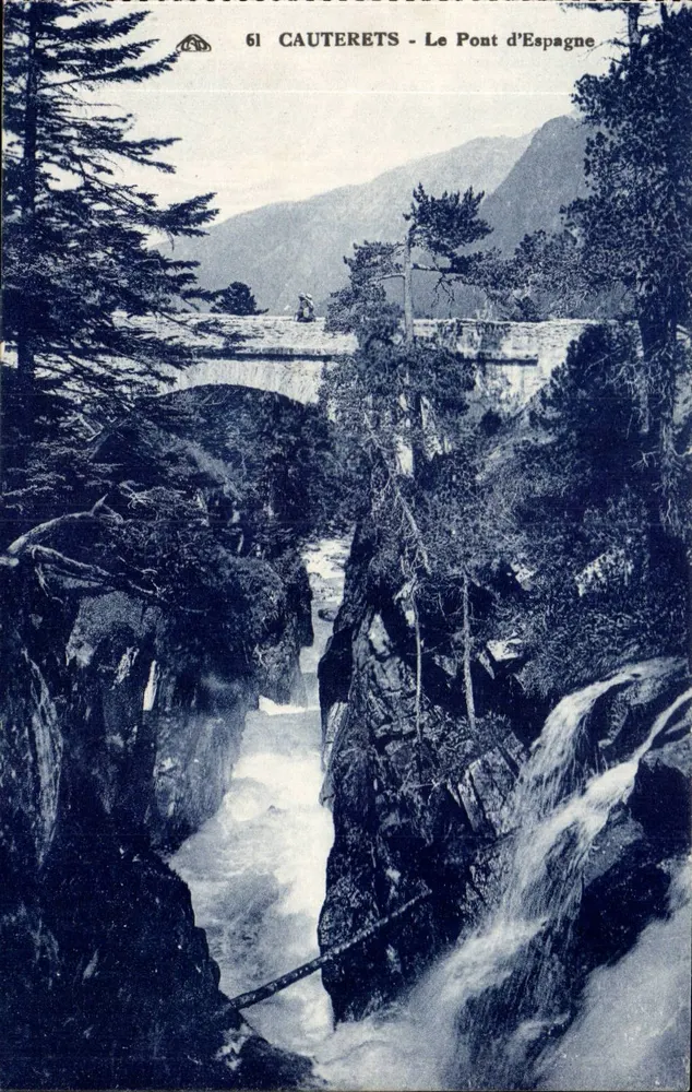 Cauterets - O Ponte da Espanha — editor C. Albacici - Frente