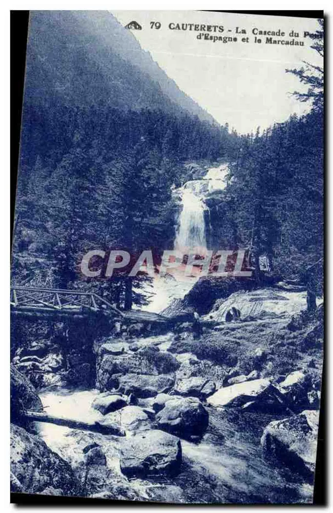 Cauterets - Die Wasserfall Pardespanne und der Marcadau — Moderne Ansichtskarte n°79 - Vorderseite