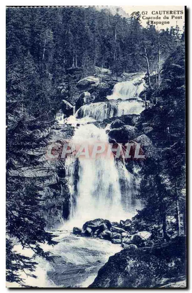 Cachoeira do Pont d'Espagne — Cauterets — Ch'Alsaciennie des Arts Photographiques, Strasbourg - Frente