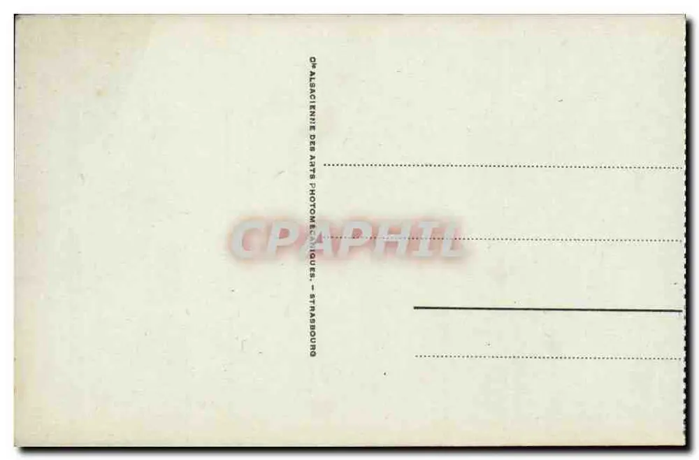 Cauterets - See Gaube und das Hotel — Verlag Alsacienne des Arts Photomécaniques, Straßburg, Nr. 71 - Rückseite