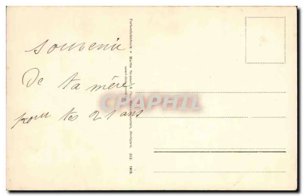 Rote Rosen — farbige Illustration — Geurey Annick Paire - Rückseite