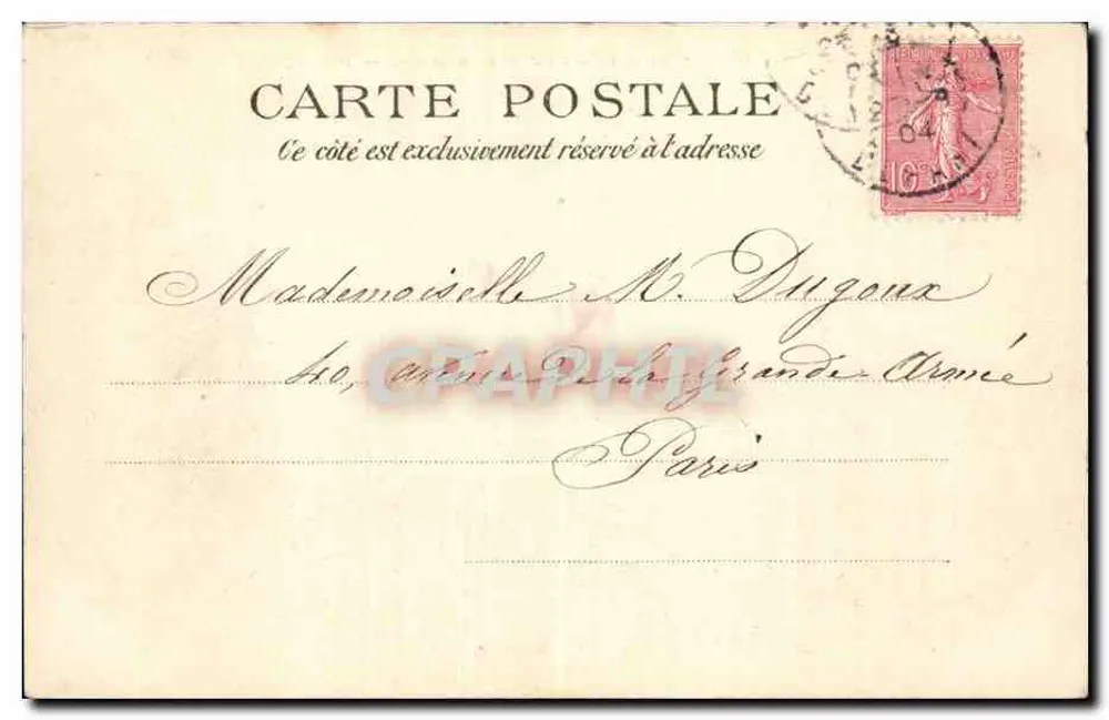 Parijs — De Rotonde van het Parc Monceau — P. P. C. Parijs - Achterkant