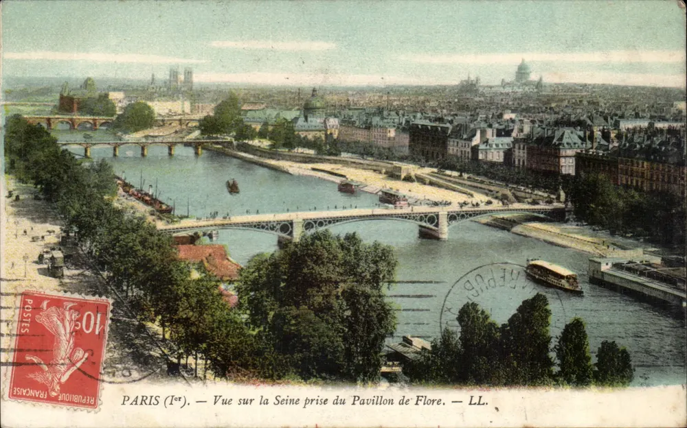 PARIS (1er) — Ansicht der Seine vom Pavillon de Flore — LL. - Vorderseite