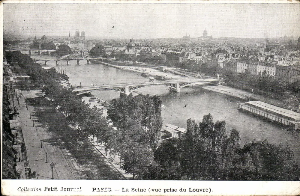 Paris — Die Seine (Ansicht vom Louvre) — Sammlung Petit Journal - Vorderseite