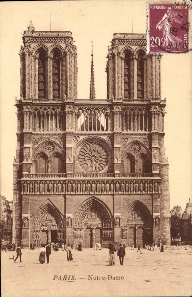 PARIS — Notre-Dame — Editor não visível, número de série ilegível - Frente