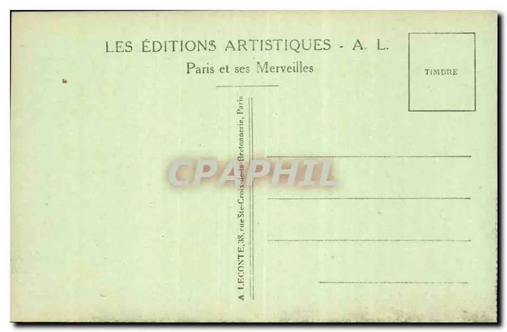 Paris — A Madeleine — A. L. (n° 268) - Verso