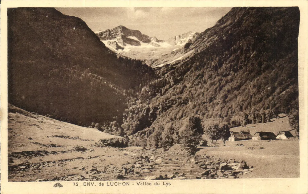 Environs de Luchon — Vale do Lys — editor não identificado, n° de série 75 - Frente