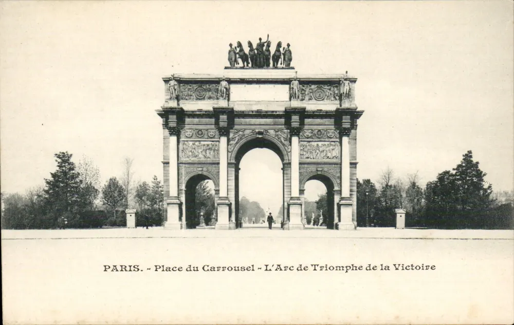 Paris - Place du Carrousel - Der Arc de Triomphe de la Victoire - Vorderseite