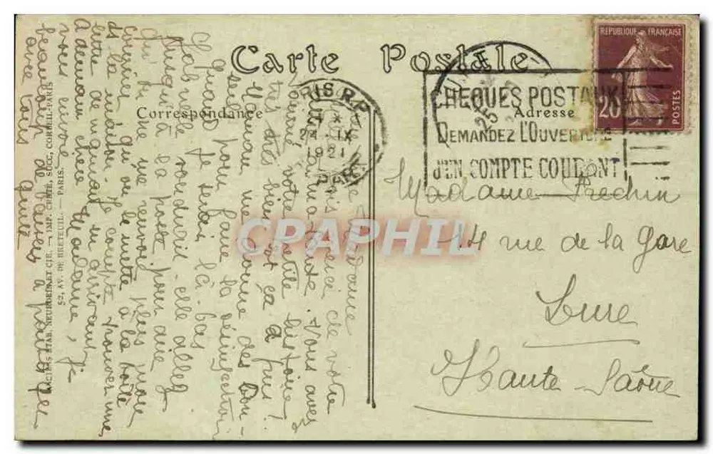 Paris — A Igreja de São Lourenço — Fot. 3004 - Verso