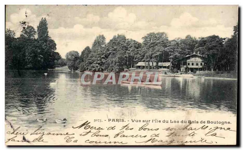 Ausblick auf die Insel im See von Bois de Boulogne — Paris — Nr. 5973 - Vorderseite
