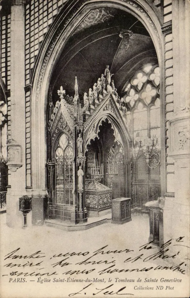 Paris — Kirche Saint-Étienne-du-Mont, das Grab der Heiligen Geneviève — Collections ND Phot - Vorderseite
