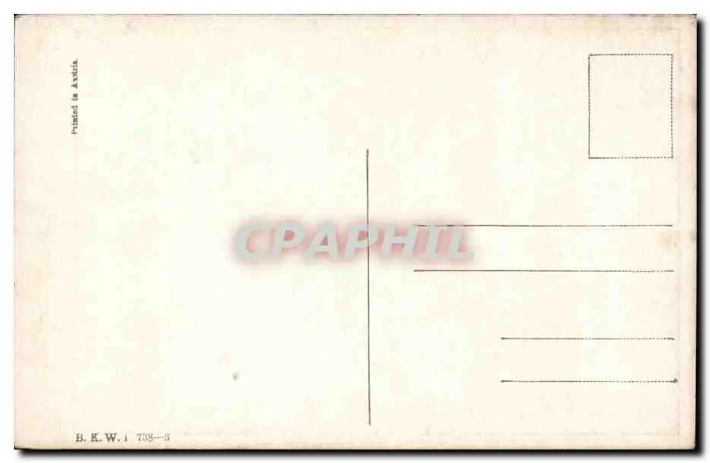Nachtlandschaft mit See — Verlag B.K.W. Nr. 738-8 - Rückseite