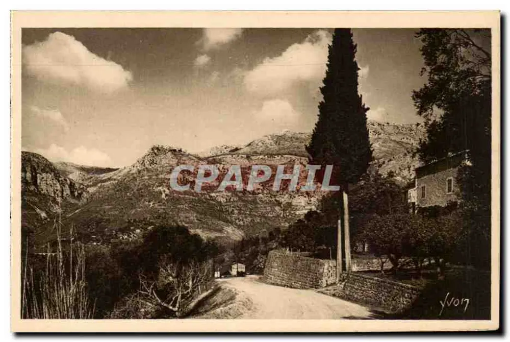 Loup Gorges (A-M.) — Gourdon aus Sicht der Route de Vence — Éditions d'Art YVCN, Paris - Vorderseite
