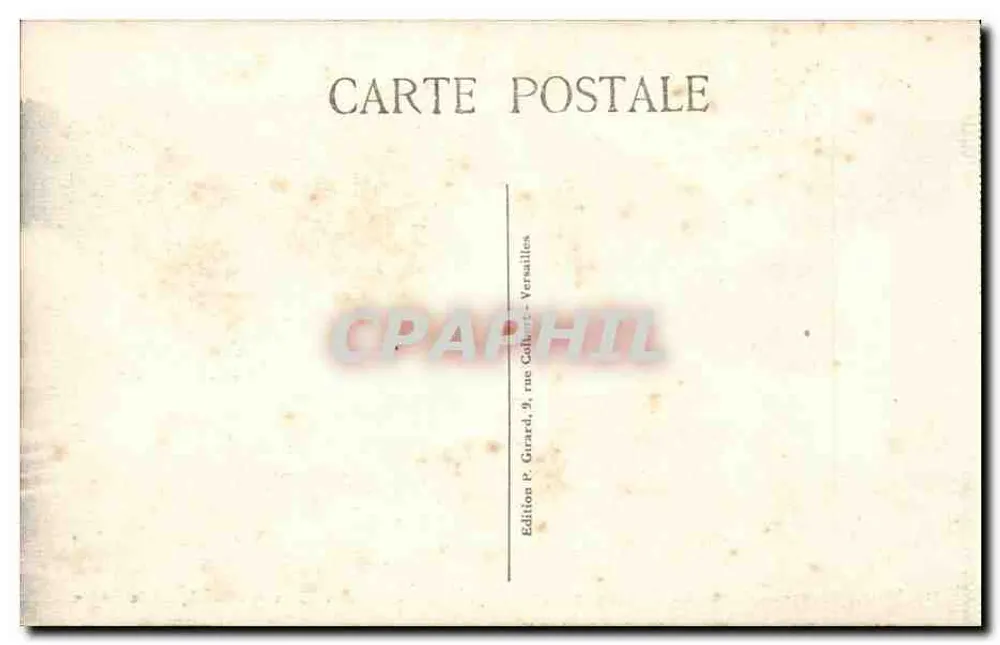 Versailles - Der Park - Die Grotte der Bäder Apollons - Édition P. Guard, 9 rue Colbert, Versailles - Rückseite