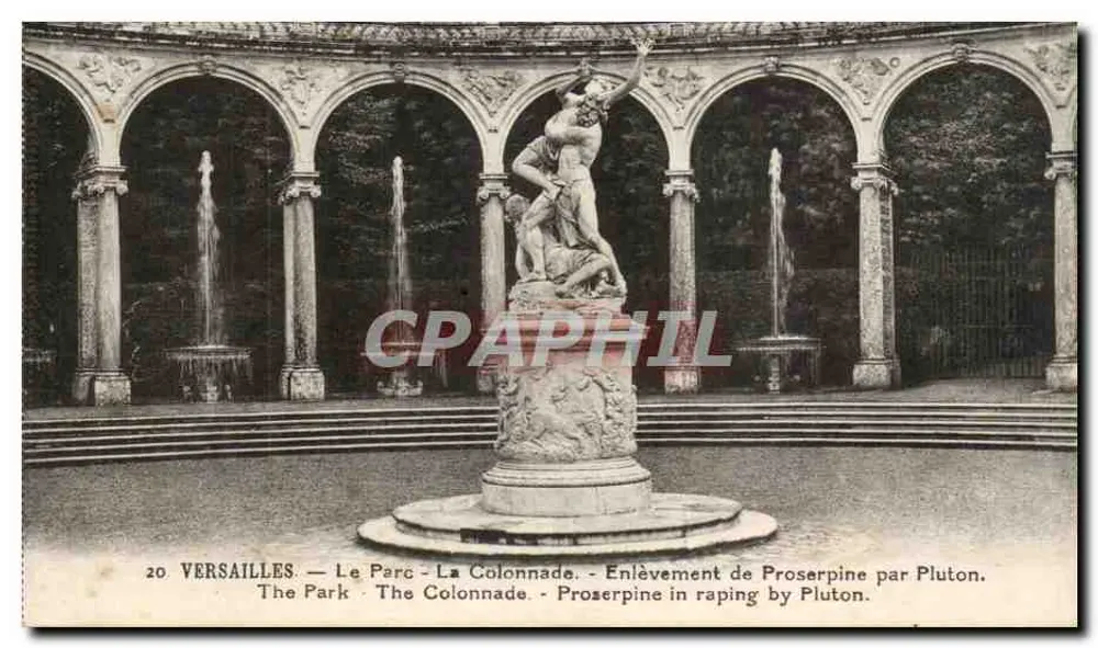 Versailles — Der Park - Die Säulenreihe — Die Entführung der Proserpine durch Pluto - Vorderseite