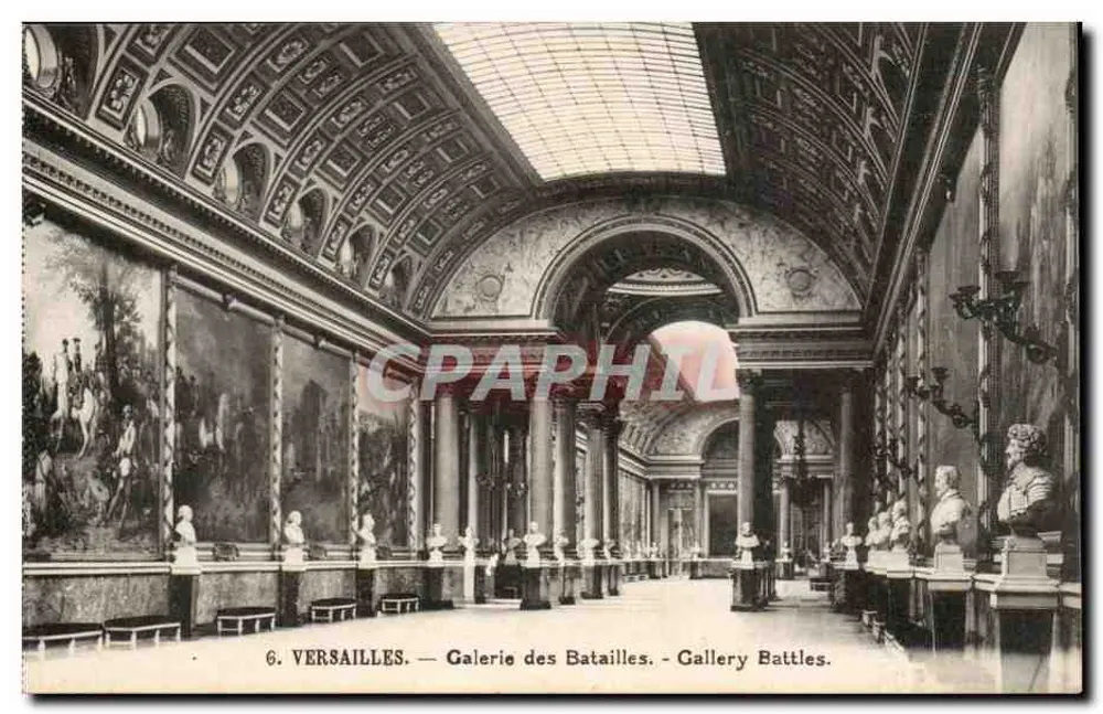 Versalhes — Galeria das Batalhas — Edição P. Girard, Versalhes - Frente