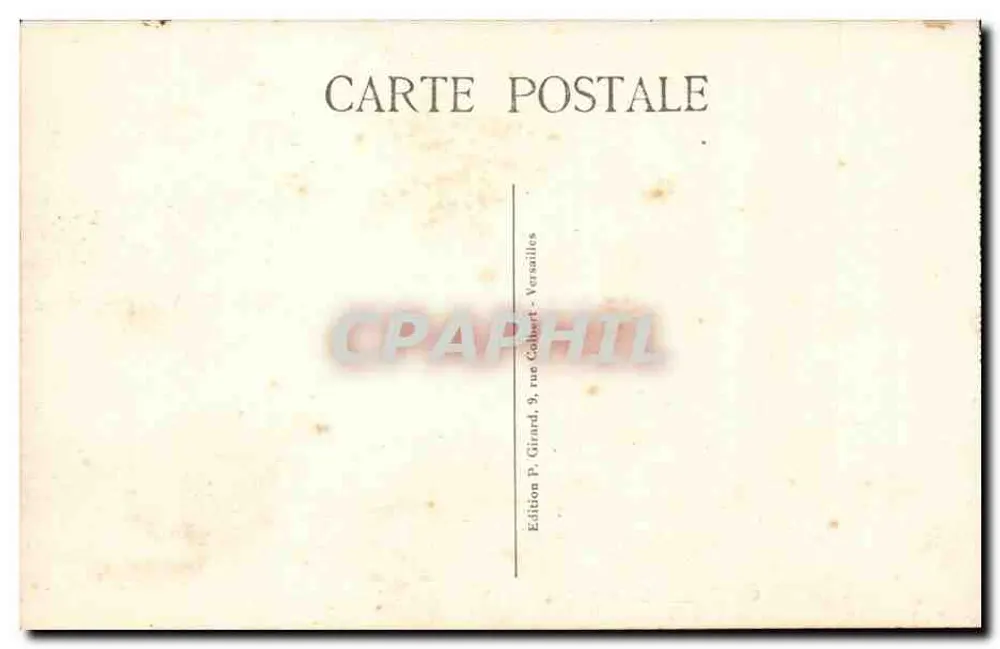 Versalhes — Galeria das Batalhas — Edição P. Girard, Versalhes - Verso