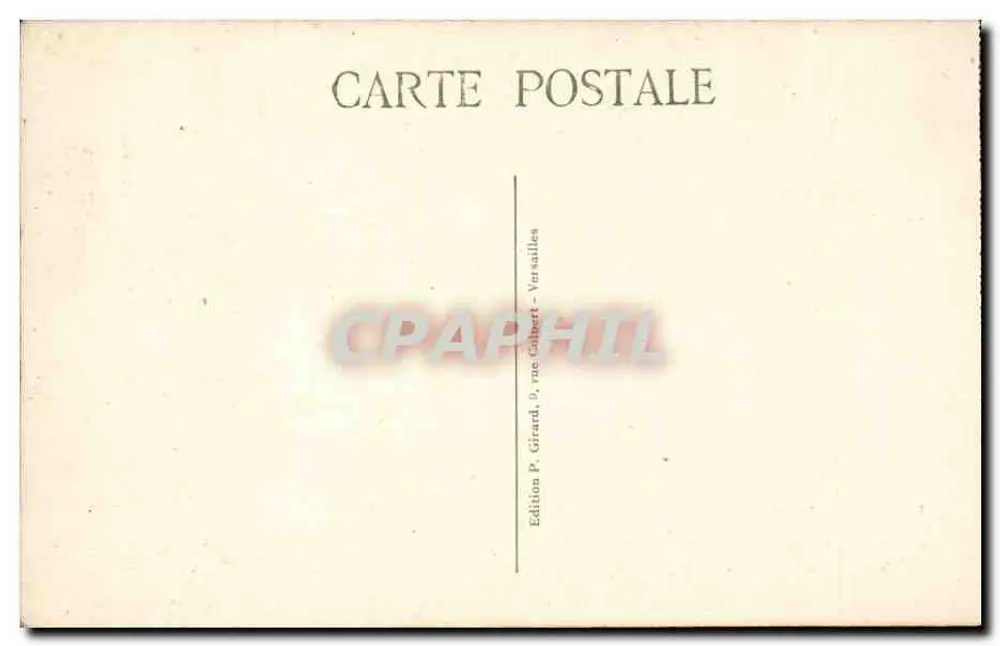 Kutsche der Taufe von Charles X — Museum der Kutschen in Versailles — Verlag P. Girard - Rückseite